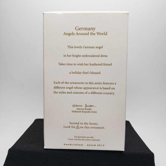 NIB Hallmark Keepsake Ornament: Germany, Angels Around The World Series - Picture 4 of 8